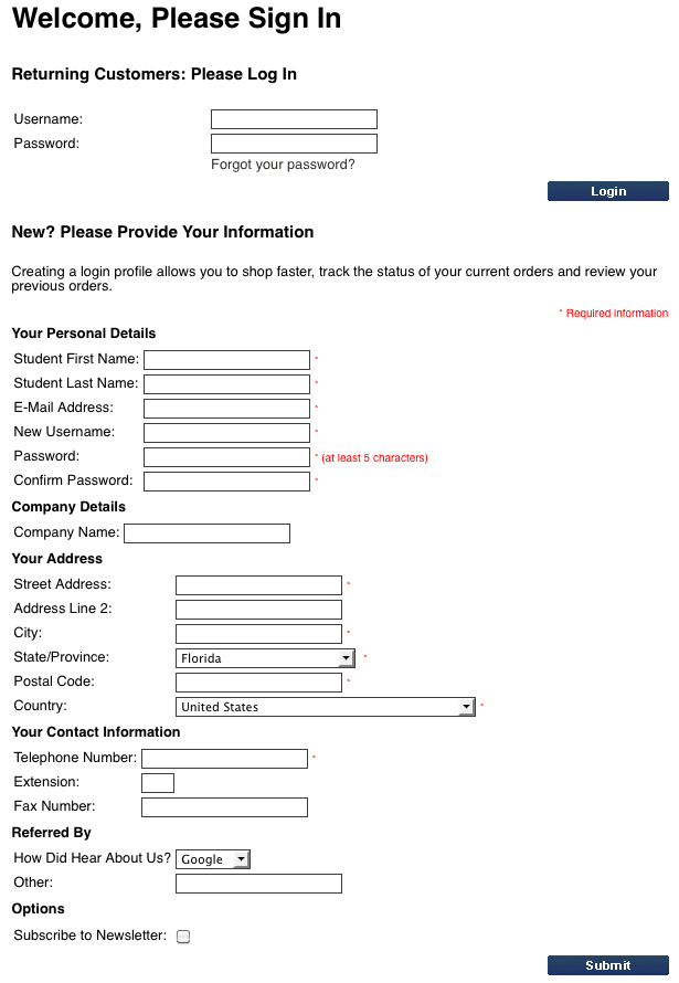 Log in or Create Account